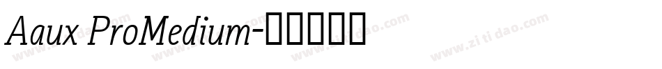 Aaux ProMedium字体转换